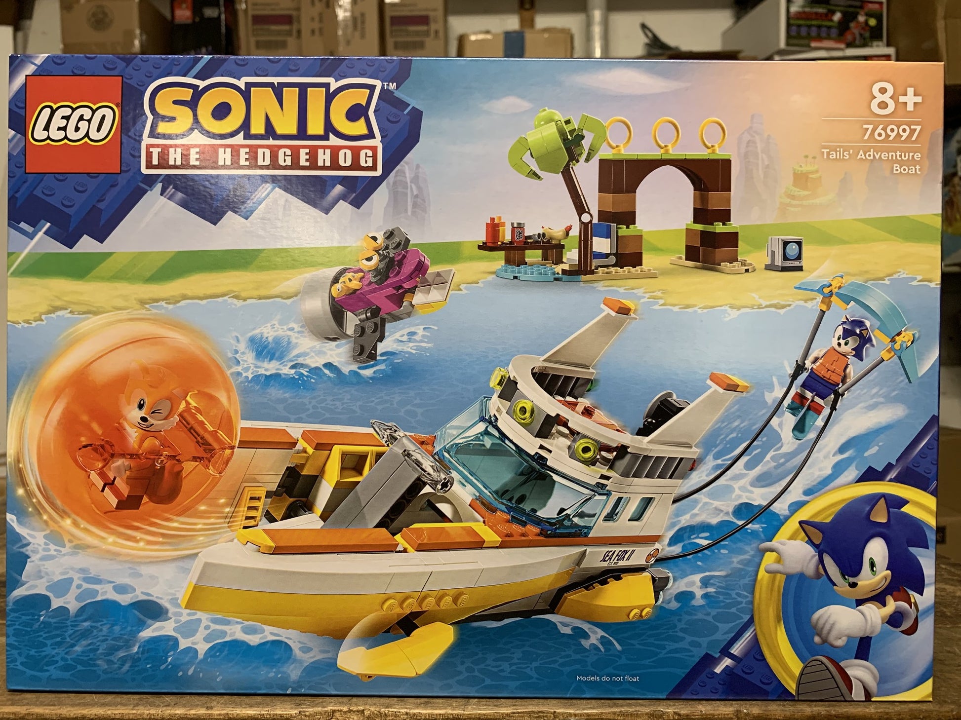 LEGO SONIC THE HEDGEHOG 76997 TAILS ADVENTURE BOAT 8+ 