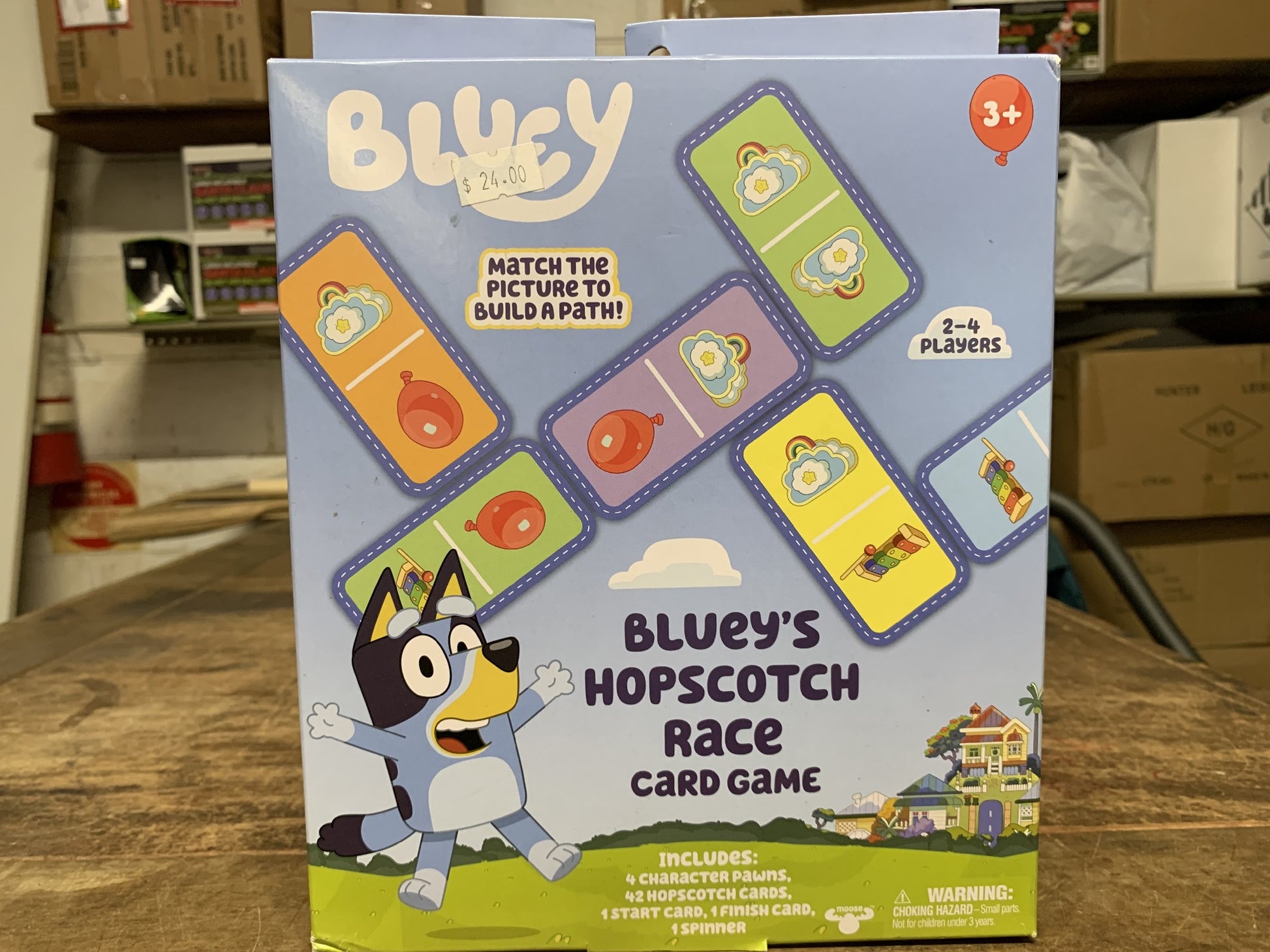 BLUEY HOPSCOTCH RACE CARD GAME