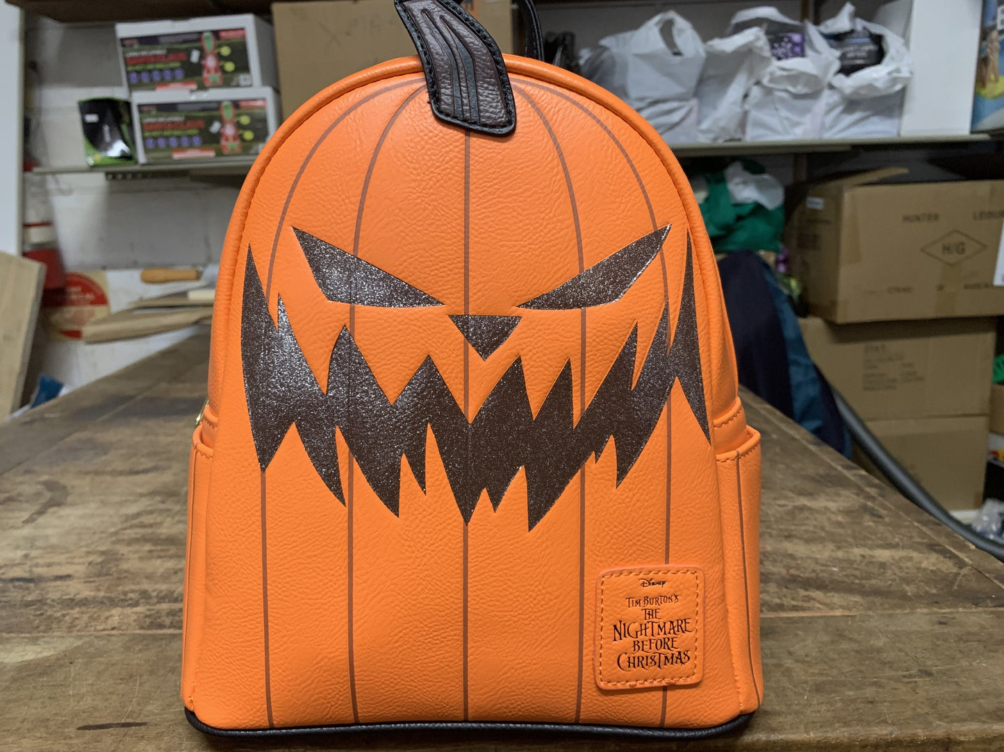 LOUNGEFLY NIGHTMARE BEFORE CHRISTMAS PUMKIN KING BACKPACK RS 