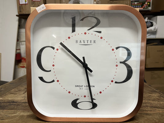 30CM CLOCK BAXTER BRASS 