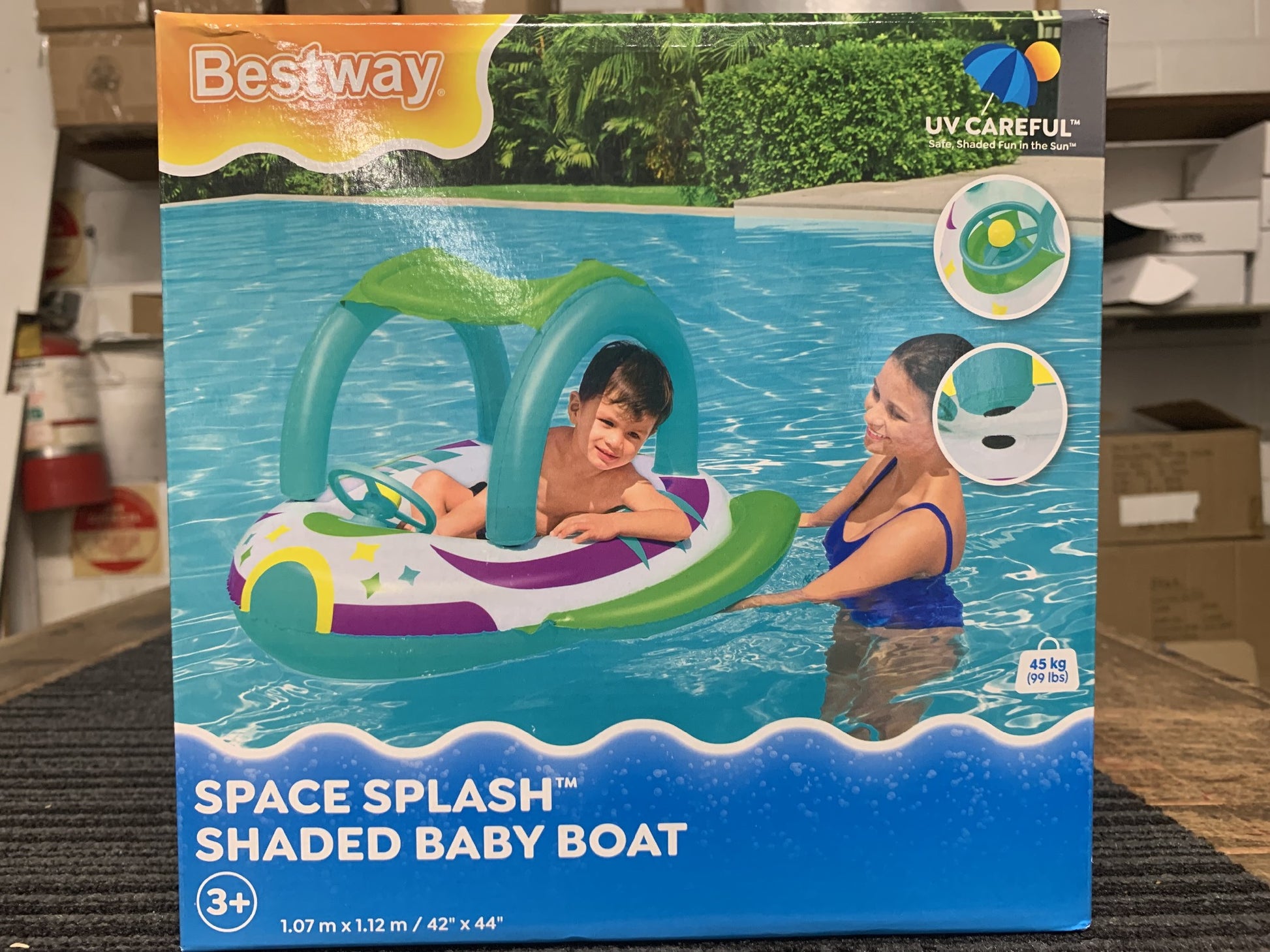 BESTWAY SPACE SPLASH SHADED BABY BOAT