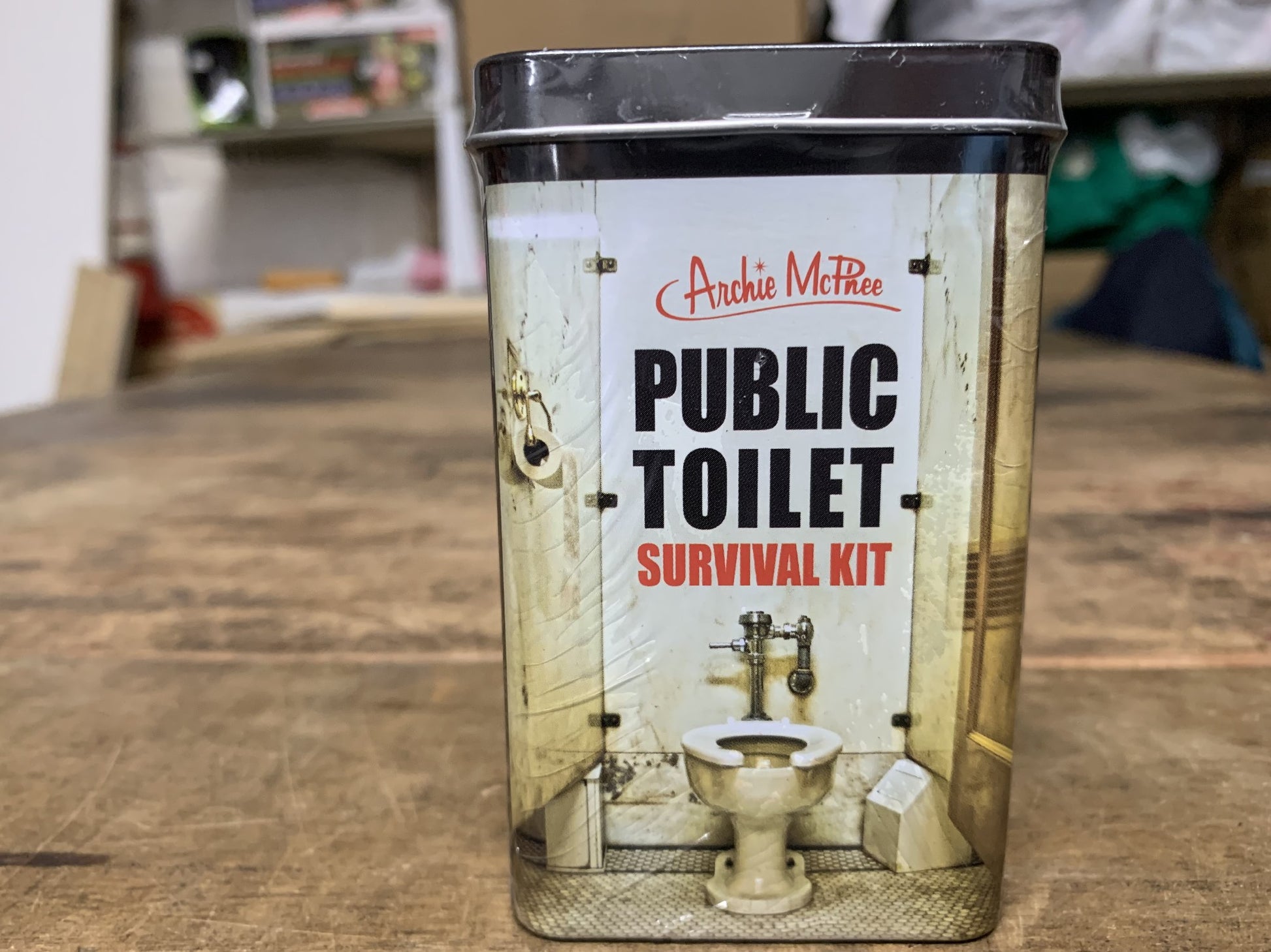 ARCHIE MCPHEE PUBLIC TOILET SURVIVAL KIT