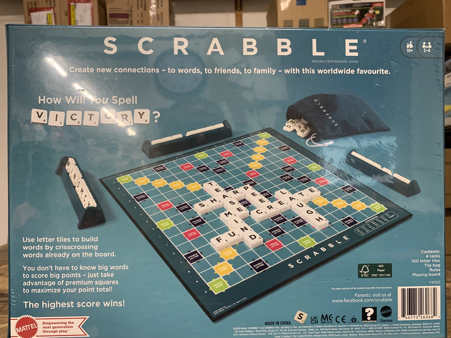 SCRABBLE MATTEL ORIGINAL: 2018