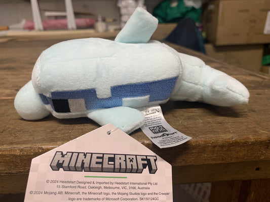 MINECRAFT 4.5" MINI PLUSH CRAFTERS WAVE 5 DOLPHIN