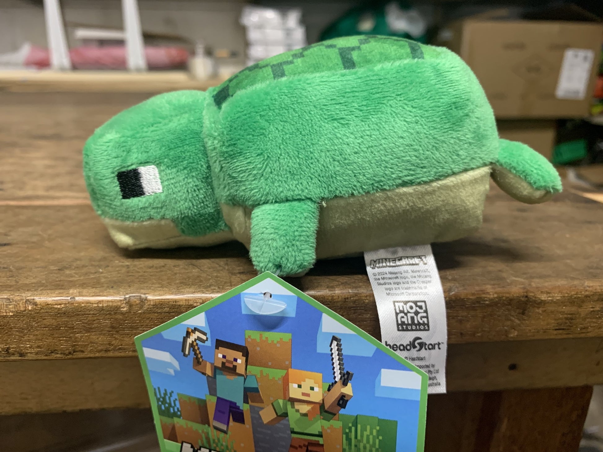 MINECRAFT 4.5" MINI PLUSH CRAFTERS WAVE 5 TURTLE