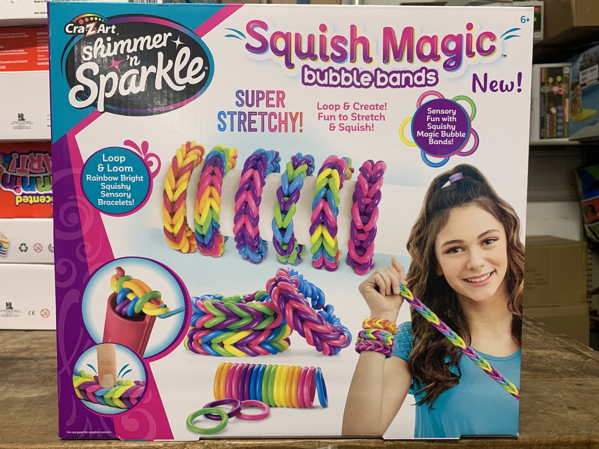 SHIMMER N SPARKLE SQUISH MAGIC BUBBLE BANDS