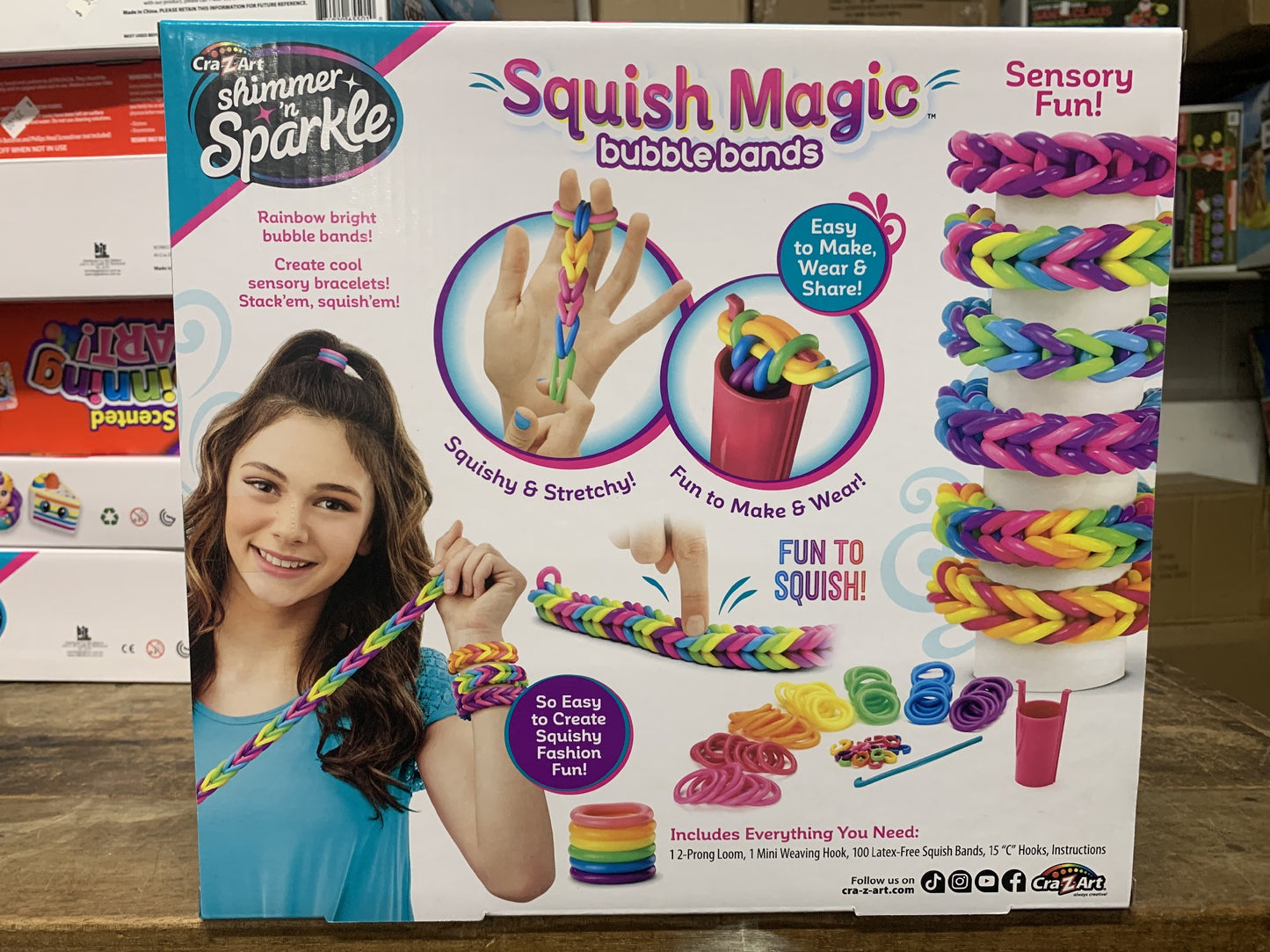 SHIMMER N SPARKLE SQUISH MAGIC BUBBLE BANDS