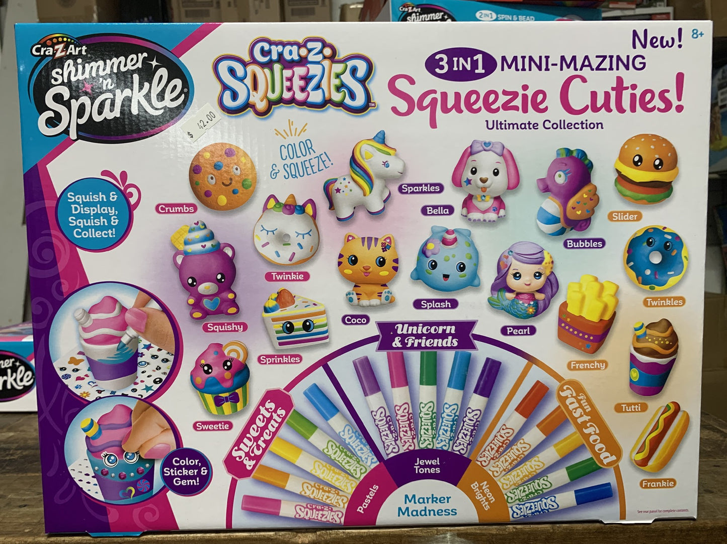 SHIMMER N SPARKLE 3 IN 1 MINI MAZING SQUEEZY CUTIES