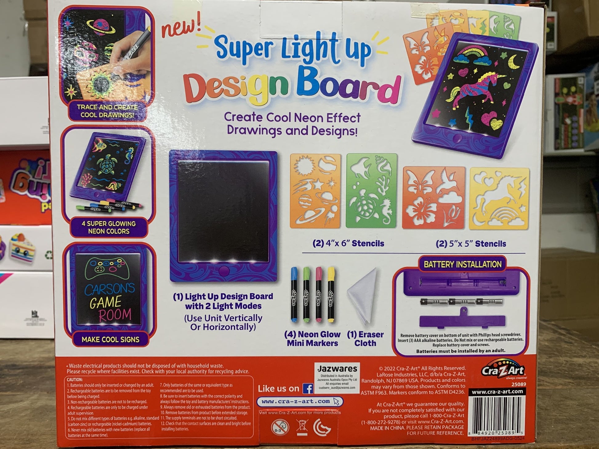 CRA-Z-ART SUPER LIGHT UP DESIGN BOARD