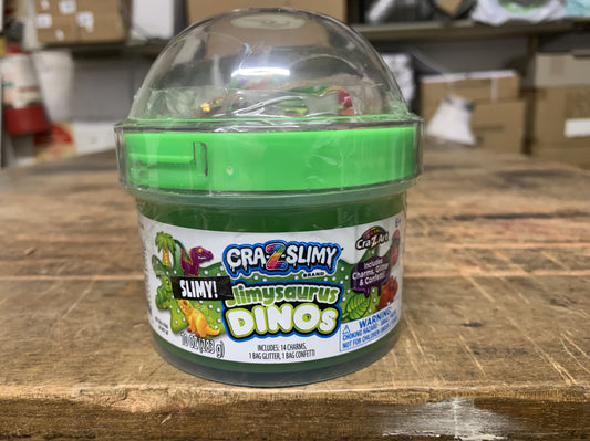 CRA-Z-SLIMY FUN DOME TOPPER JARS SLIMYSAURUS DINOS 