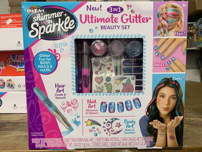 SHIMMER N SPARKLE 3 IN 1 UNTIMATE BEAUTY SET