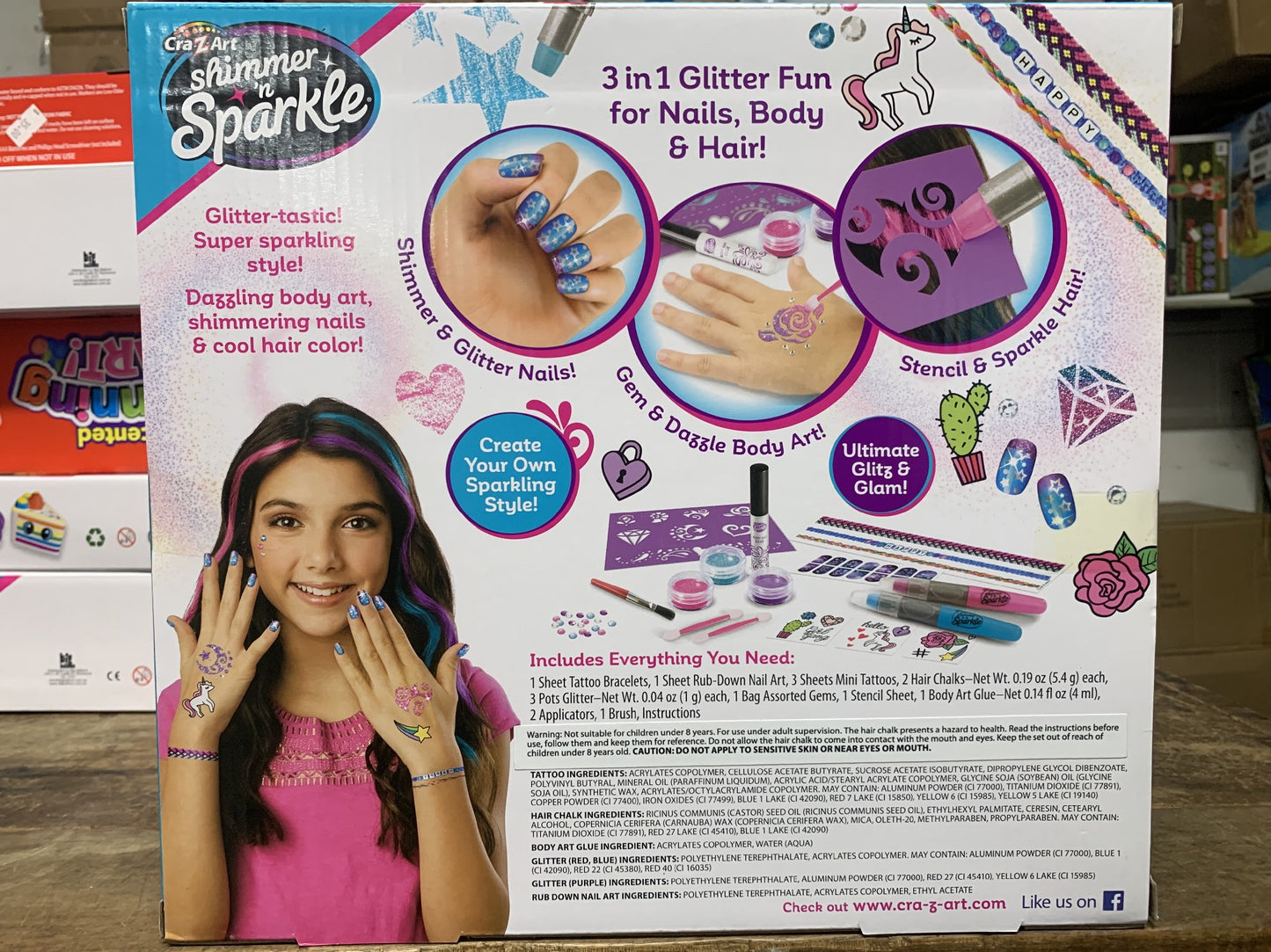 SHIMMER N SPARKLE 3 IN 1 UNTIMATE BEAUTY SET