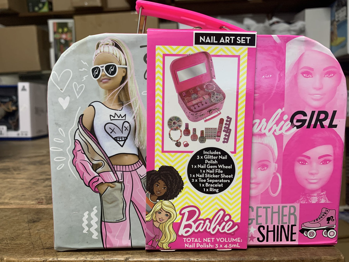 BARBIE NAIL ART SET LUNCHBOX