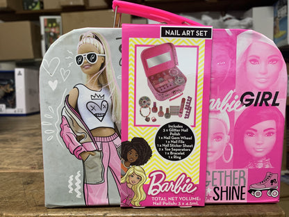 BARBIE NAIL ART SET LUNCHBOX