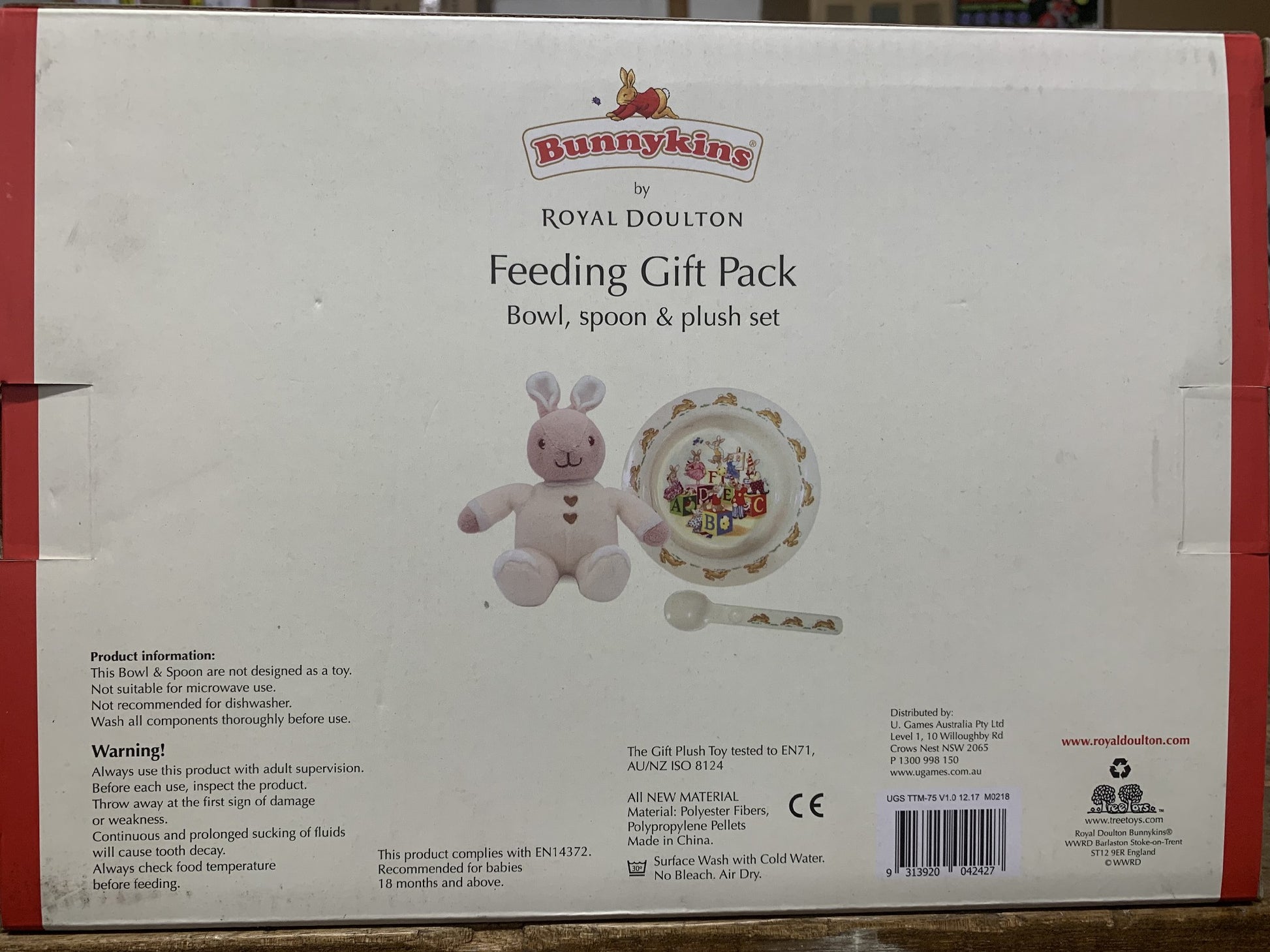 BUNNYKINS FEEDING GIFT PACK ROYAL DOULTON 