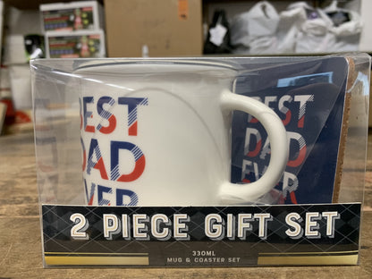 Best Dad Ever Mug Coaster Set: 2023