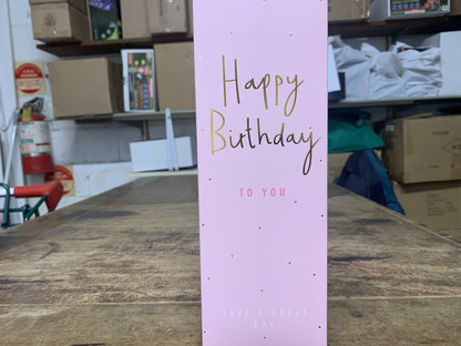 WINE 21ST BIRTHDAY PINK FLUTE