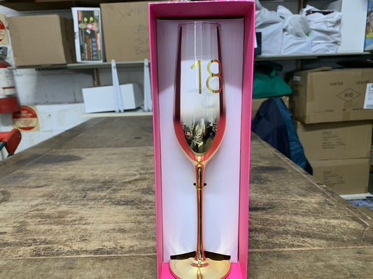 WINE 18TH FLUTE GOLD/PINK