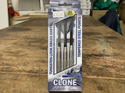 CLONE TUNGSTEN LOOK BRASS DART 22G 